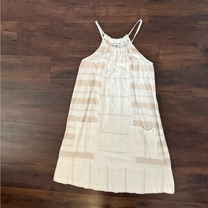 Old Navy Jacquard‎ Shift Dress Halter Neck Pockets Size Small